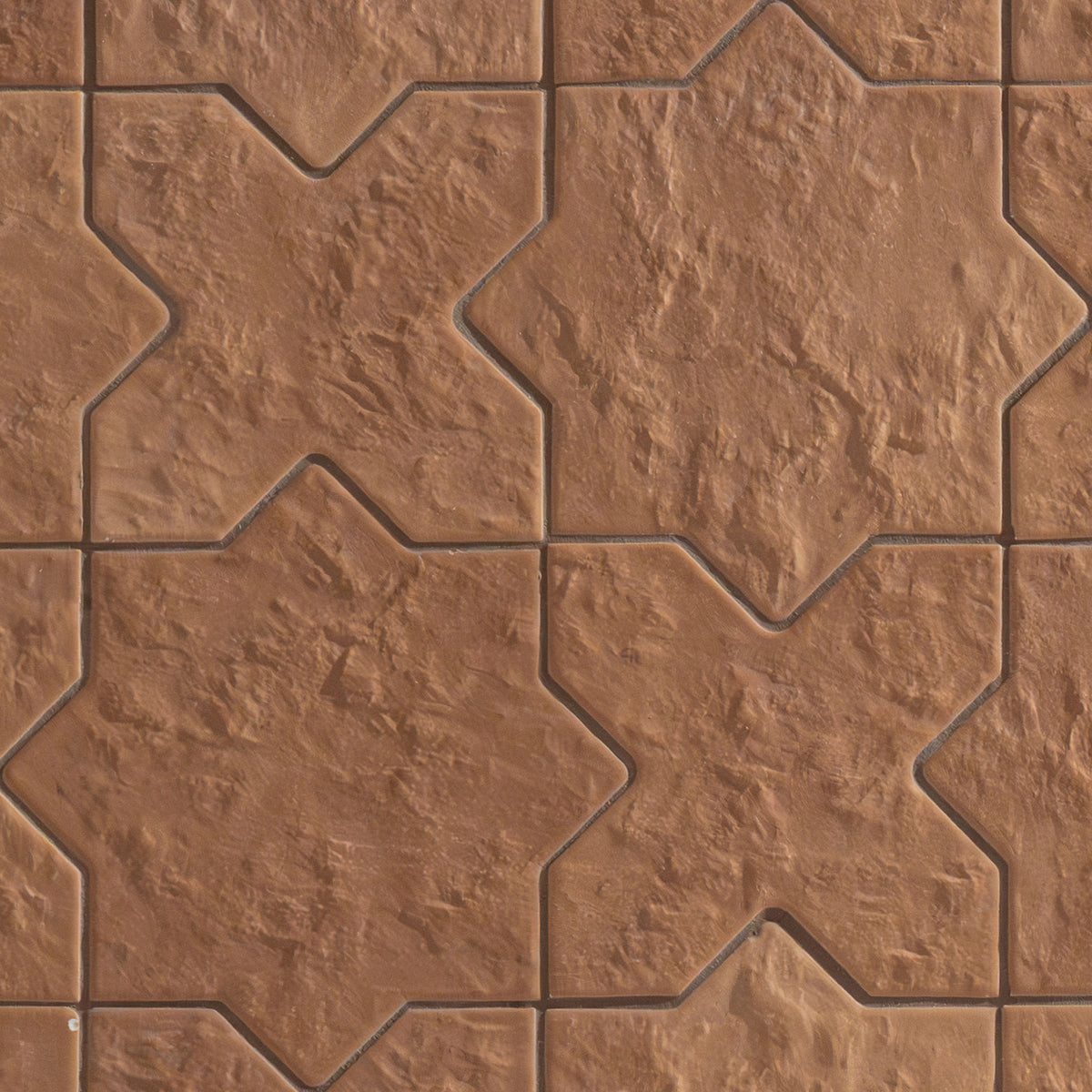 MSI Terracotta Star and Cross 6" x 6" Matte Porcelain Mosaic 1