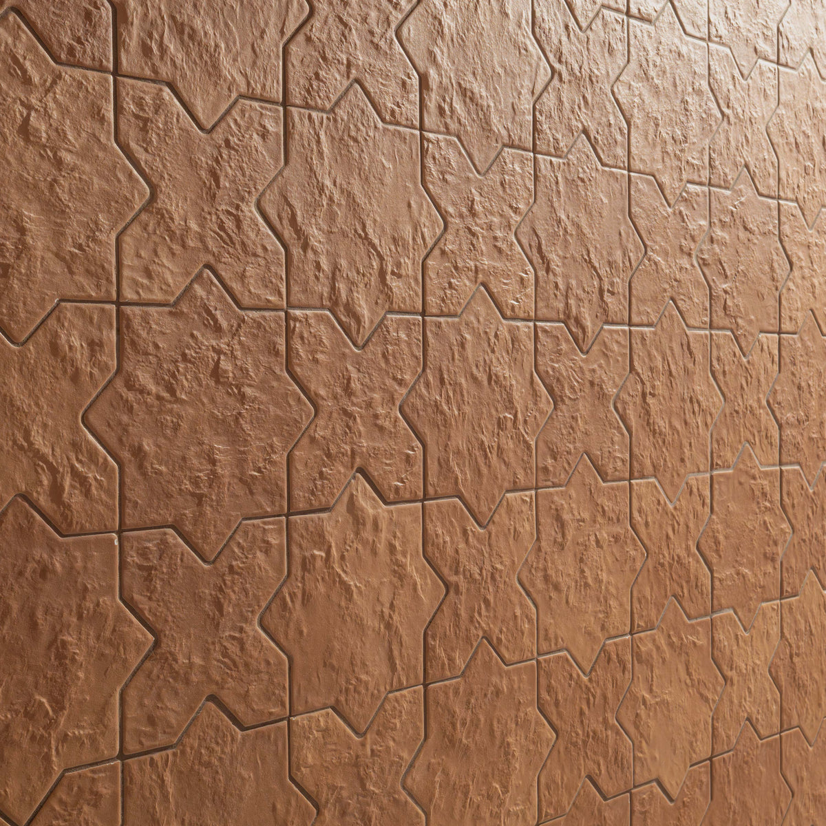 MSI Terracotta Star and Cross 6" x 6" Matte Porcelain Mosaic 2
