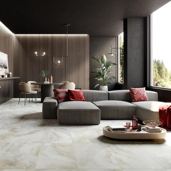 MSI Livingstyle Travertino 18" x 36" Matte Porcelain Tile