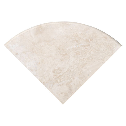 MSI Tuscany Ivory travertine 9-inch radius corner shelf