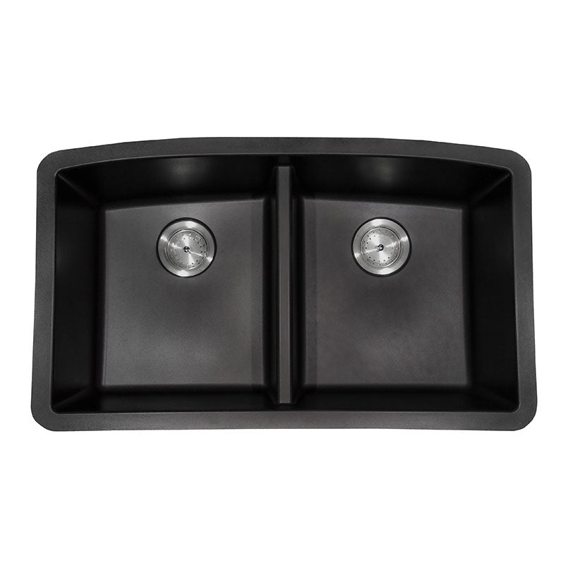 MSI Black quartz double bowl 3219 sink