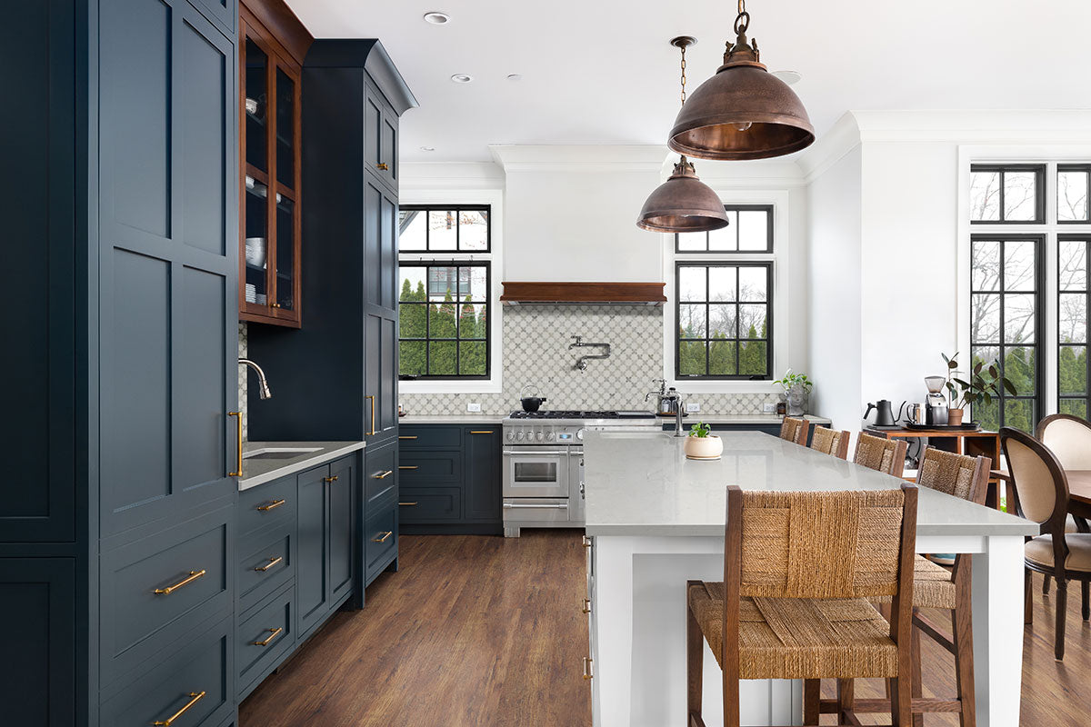 MSI Prescott vinyl flooring installed kitchen room scene
