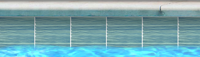 Fujiwa VIGAN-LAGOON Lagoon 6" x 6" Vigan glazed porcelain pool tile