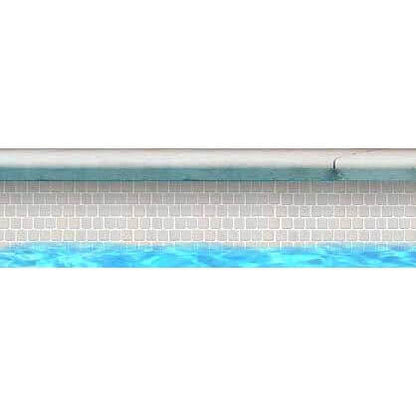 White 1x1 Fujiwa Pool Tile Peb Series - Hey Tiles
