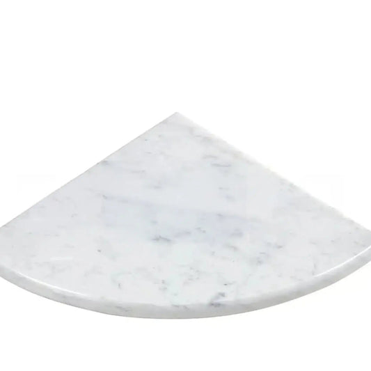 Bianco Carrara marble shower corner shelf