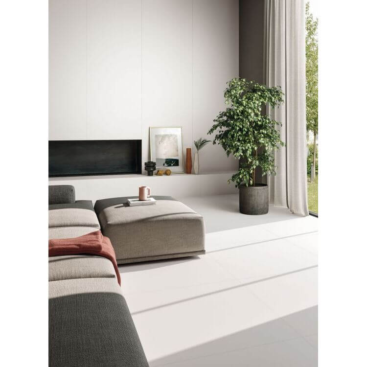 Zero.3 Must White Slab Soft 39 x 39, PANARIA CERAMICA - Hey Tiles