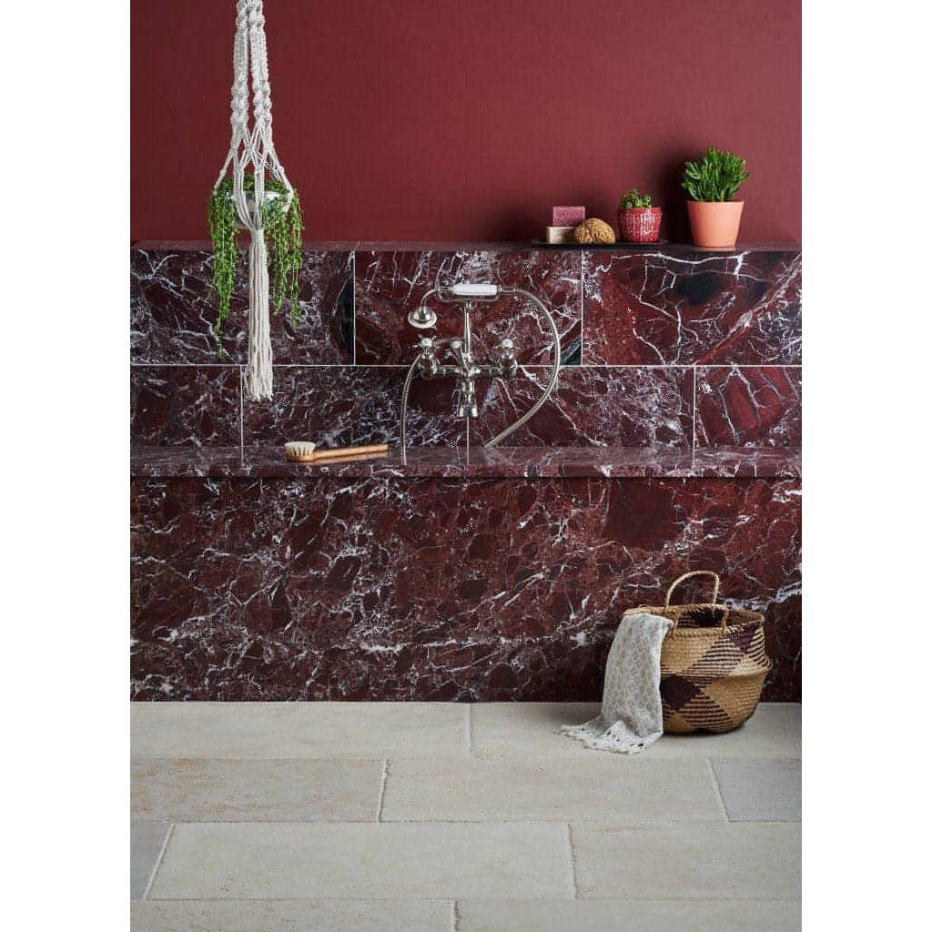 12x12 Rosso Levanto Polished 3/8 - Hey Tiles