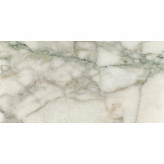 12x24 Calacatta Green Marble - Hey Tiles