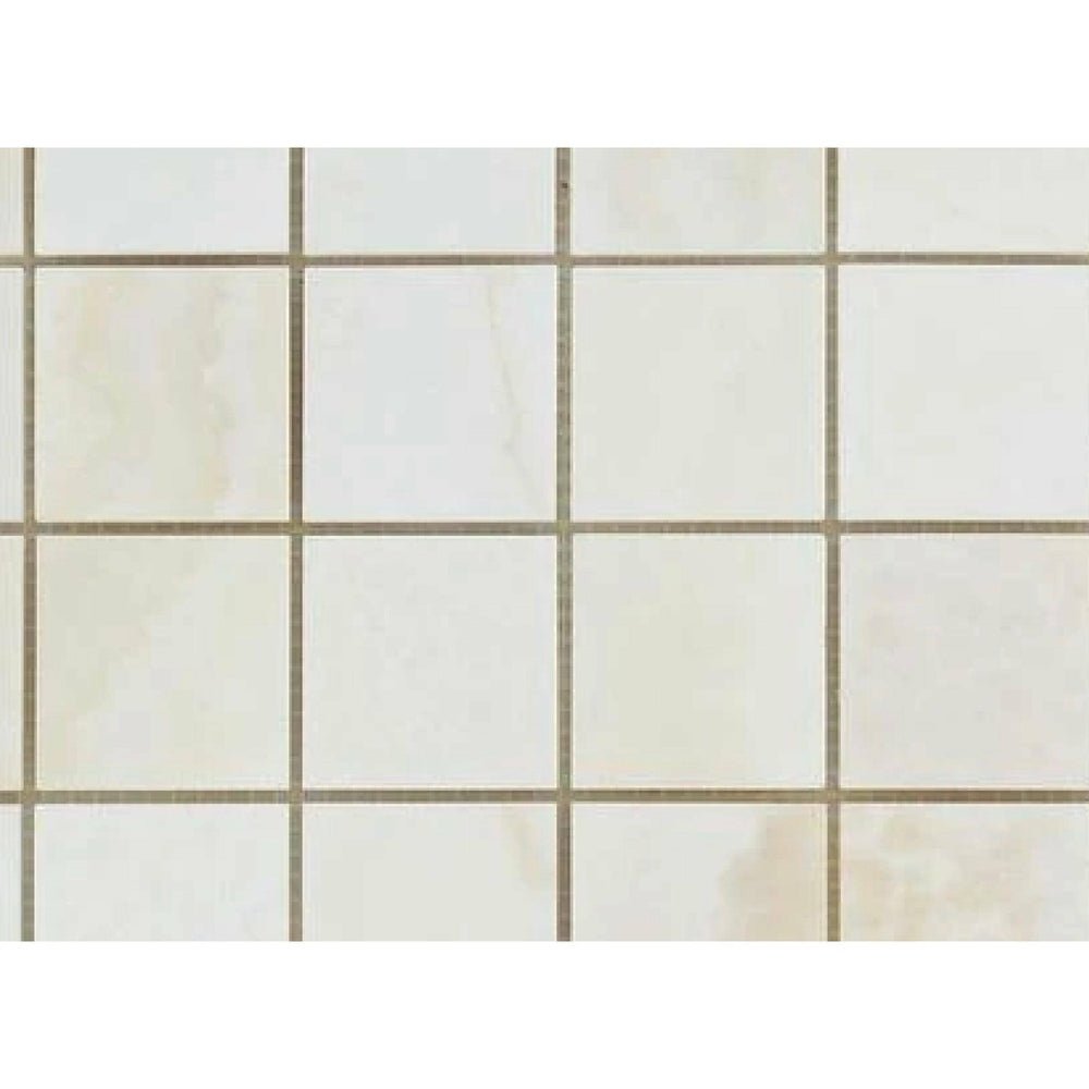 2X2 Vanilla Onyx Cross - Cut Mosaic Tile - Hey Tiles