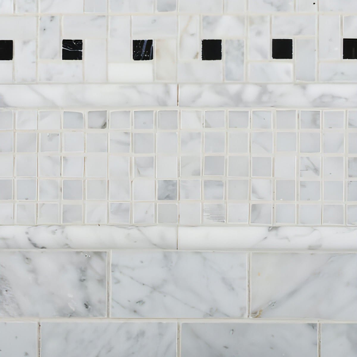 2x4 Carrara White Marble Brick Mosaic Tile - Hey Tiles