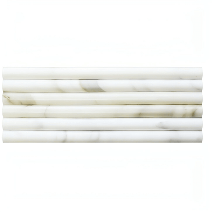 3/4 x 12 Calacatta Gold Pencil Liner POLISHED / HONED - Hey Tiles