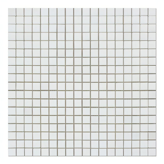 5/8x5/8 Thassos White Marble Mosaic Tile - Hey Tiles