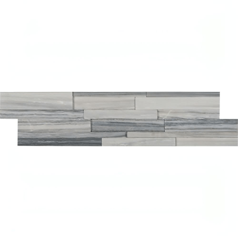 Alaska Gray 3D Honed 6x24 Panel - Hey Tiles