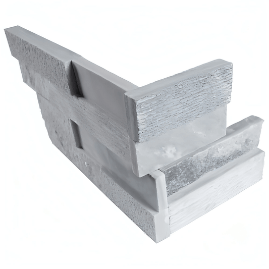 Alaska Gray Multi Ledger Corner - Hey Tiles