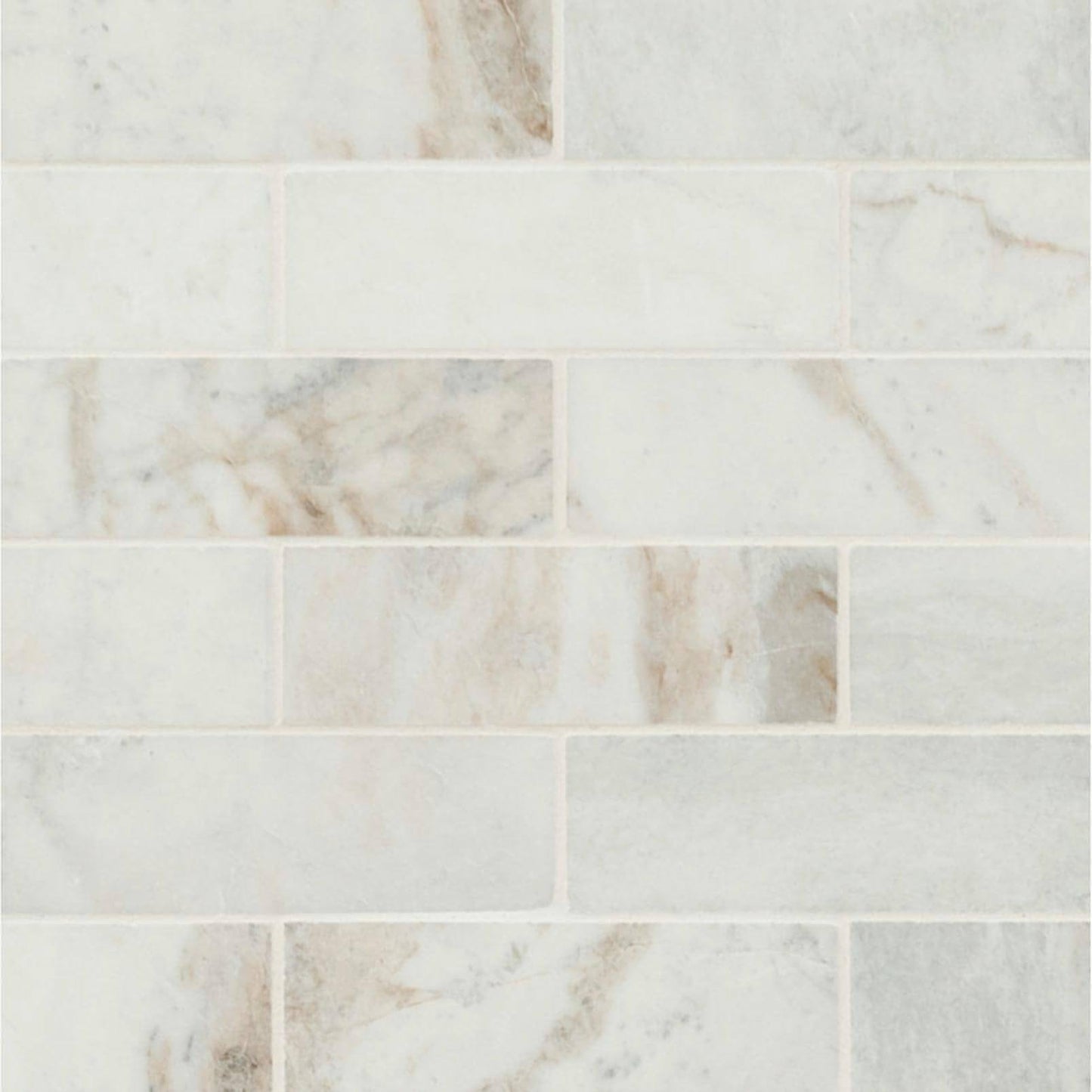 Arabescato Venato Calacatta White 2x6 Honed - Hey Tiles