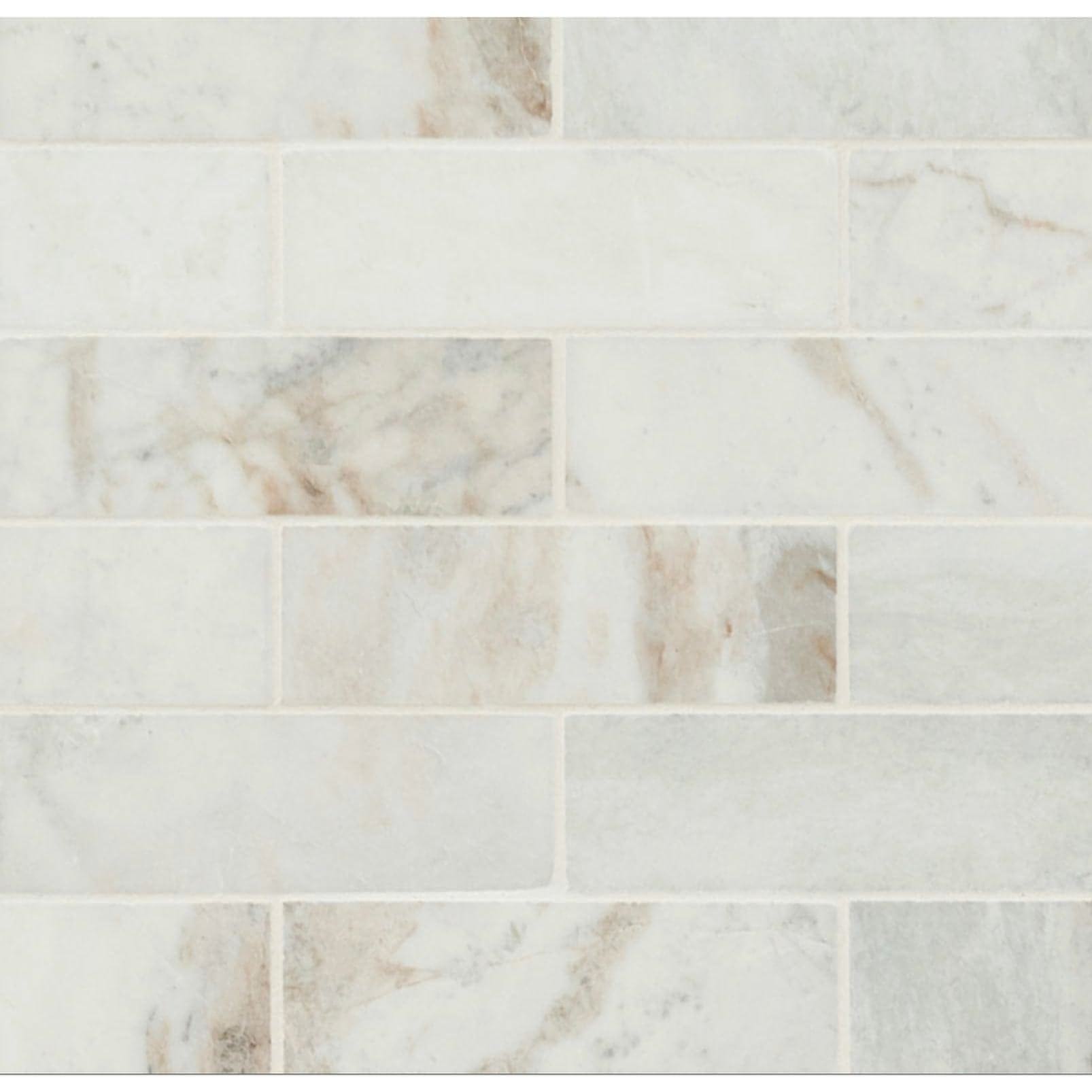 Arabescato Venato Calacatta White 2x6 Honed - Hey Tiles