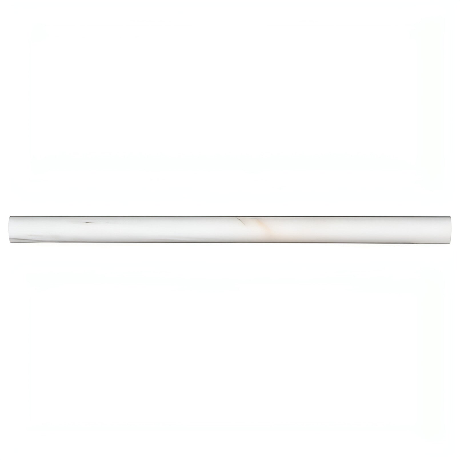 Bianco Dolomite Pencil Molding 3/4x3/4x12 - Hey Tiles