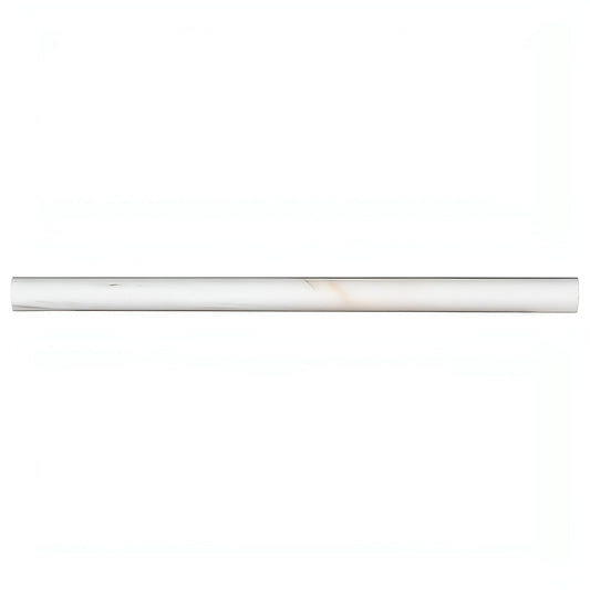 Bianco Dolomite Pencil Molding 3/4x3/4x12 - Hey Tiles