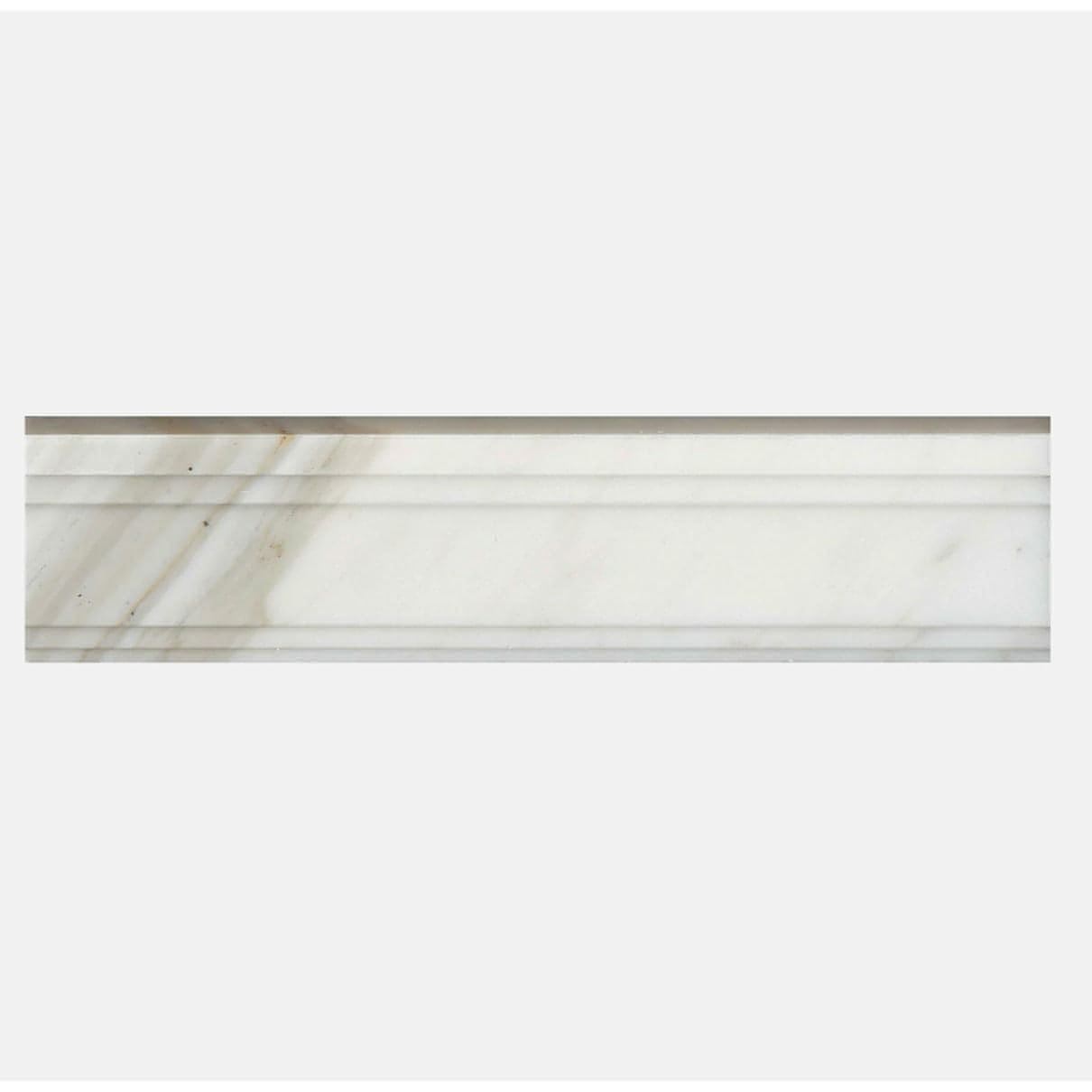 Calacatta 3" x 12" Honed Crown Marble Tile in White POLISHED / HONED - Hey Tiles