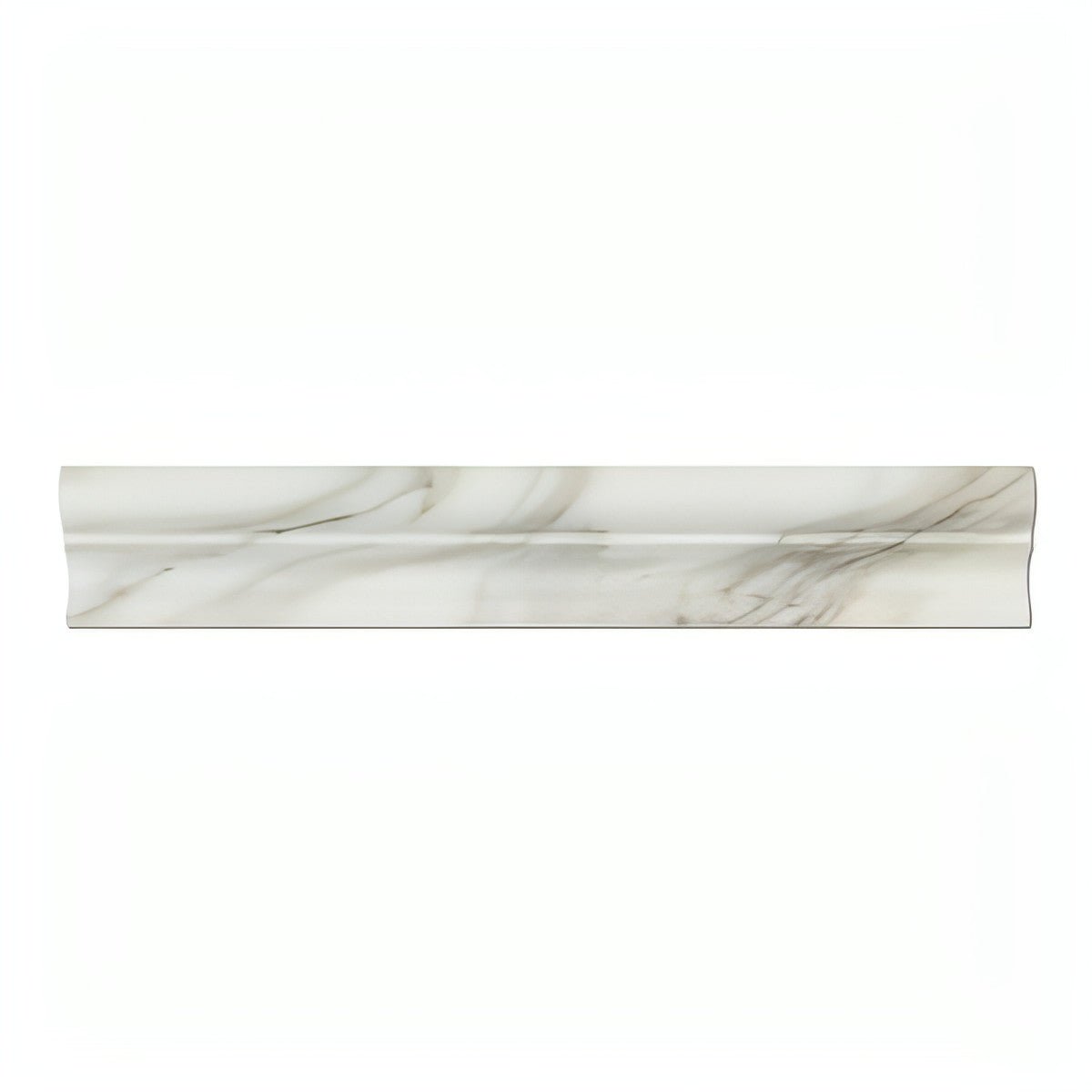 Calacatta Gold Marble Crown - Mercer Molding Trim - Hey Tiles