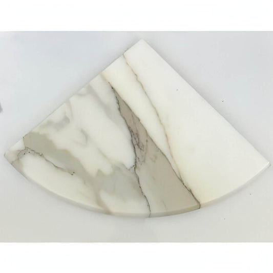 Calacatta Gold Marble Shower Corner Shelf - Hey Tiles