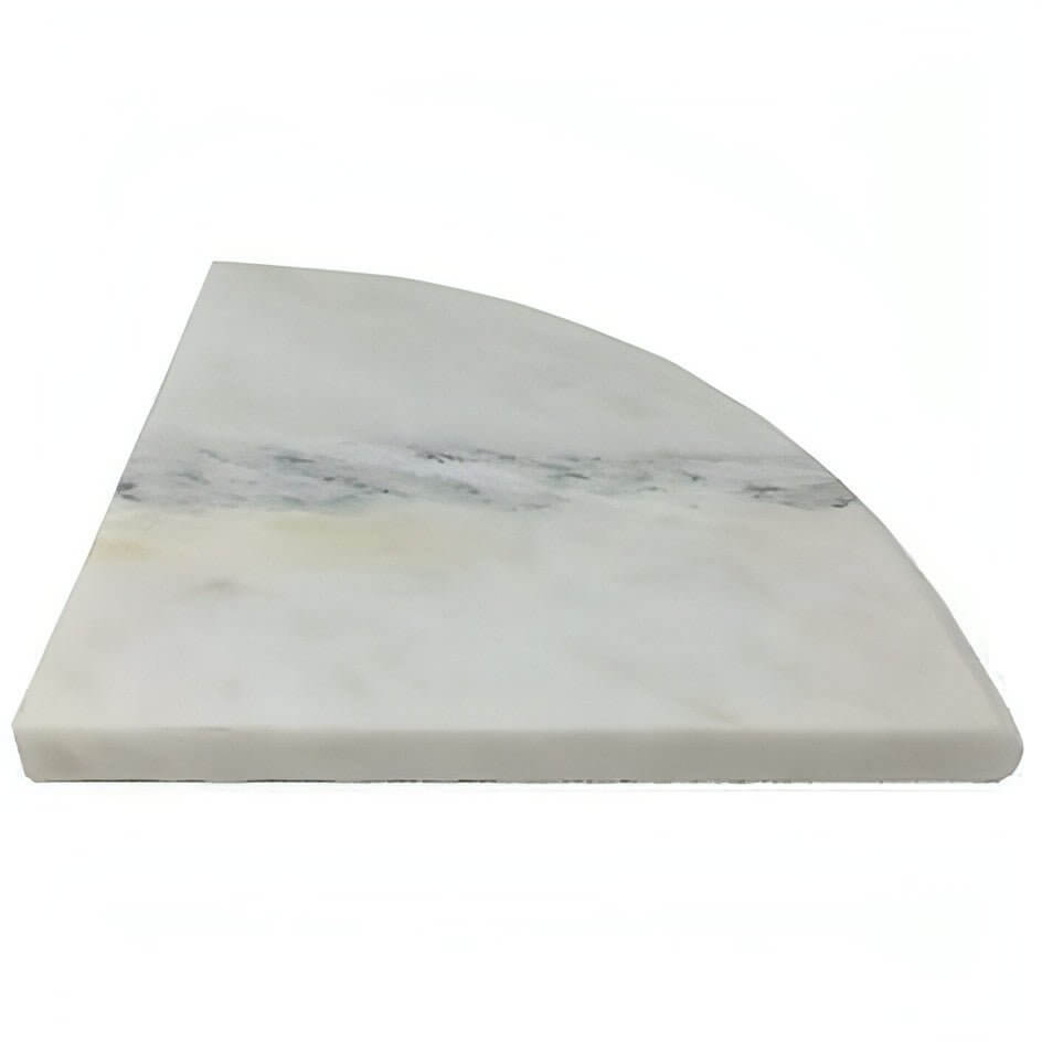 Calacatta Gold Marble Shower Corner Shelf - Hey Tiles