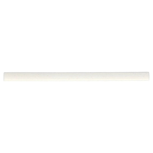 Celine 0.5" x 8" Porcelain Jolly Trim in White - Hey Tiles