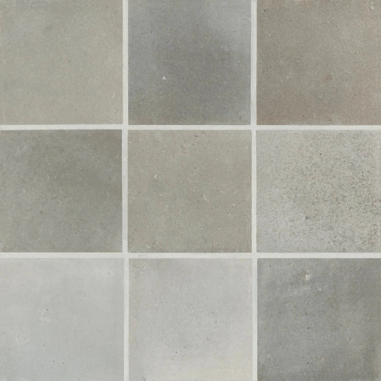 Celine 4" x 4" Porcelain Floor & Wall Tile in Greige - Hey Tiles