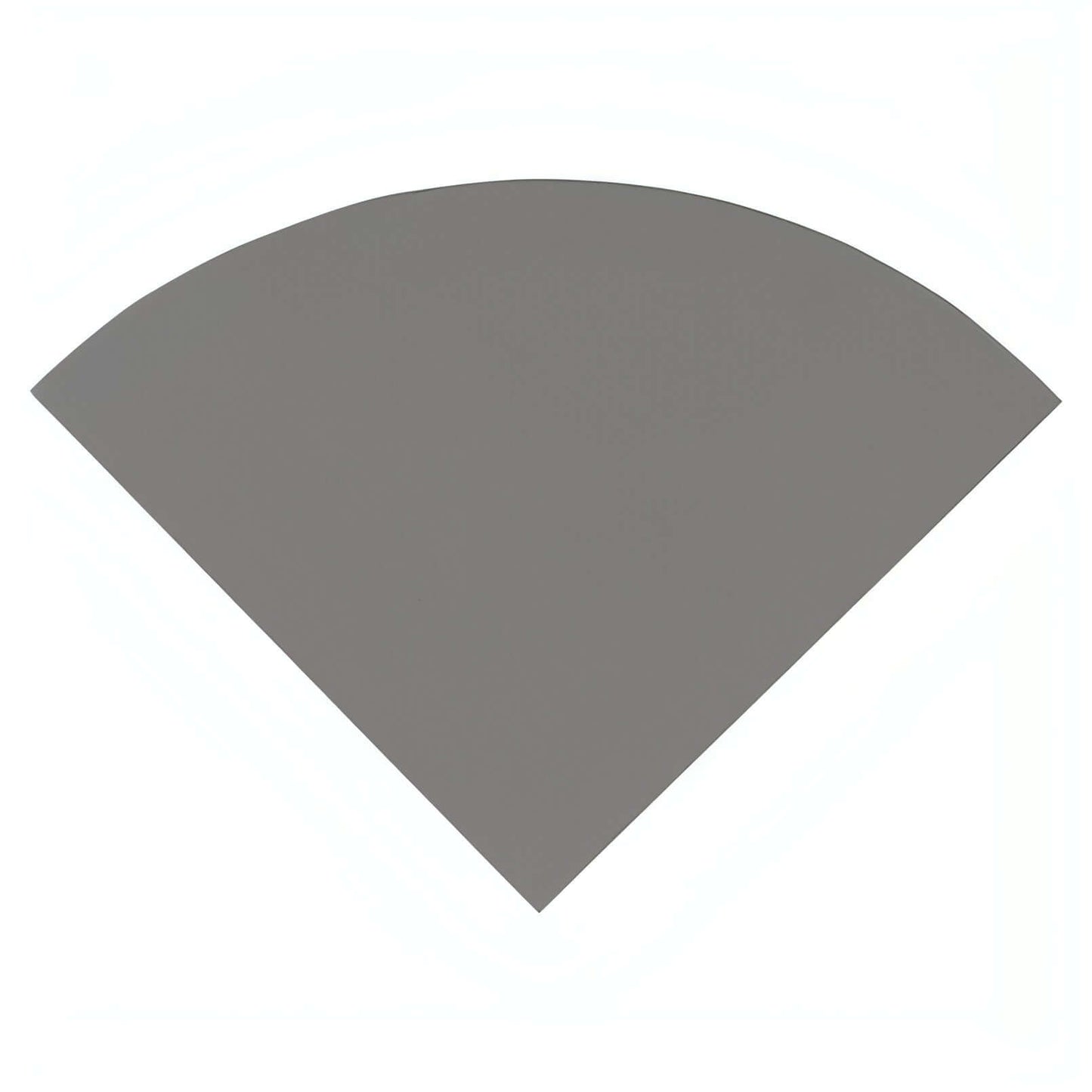 Engineered Gray Radius Corner Shelf - Hey Tiles