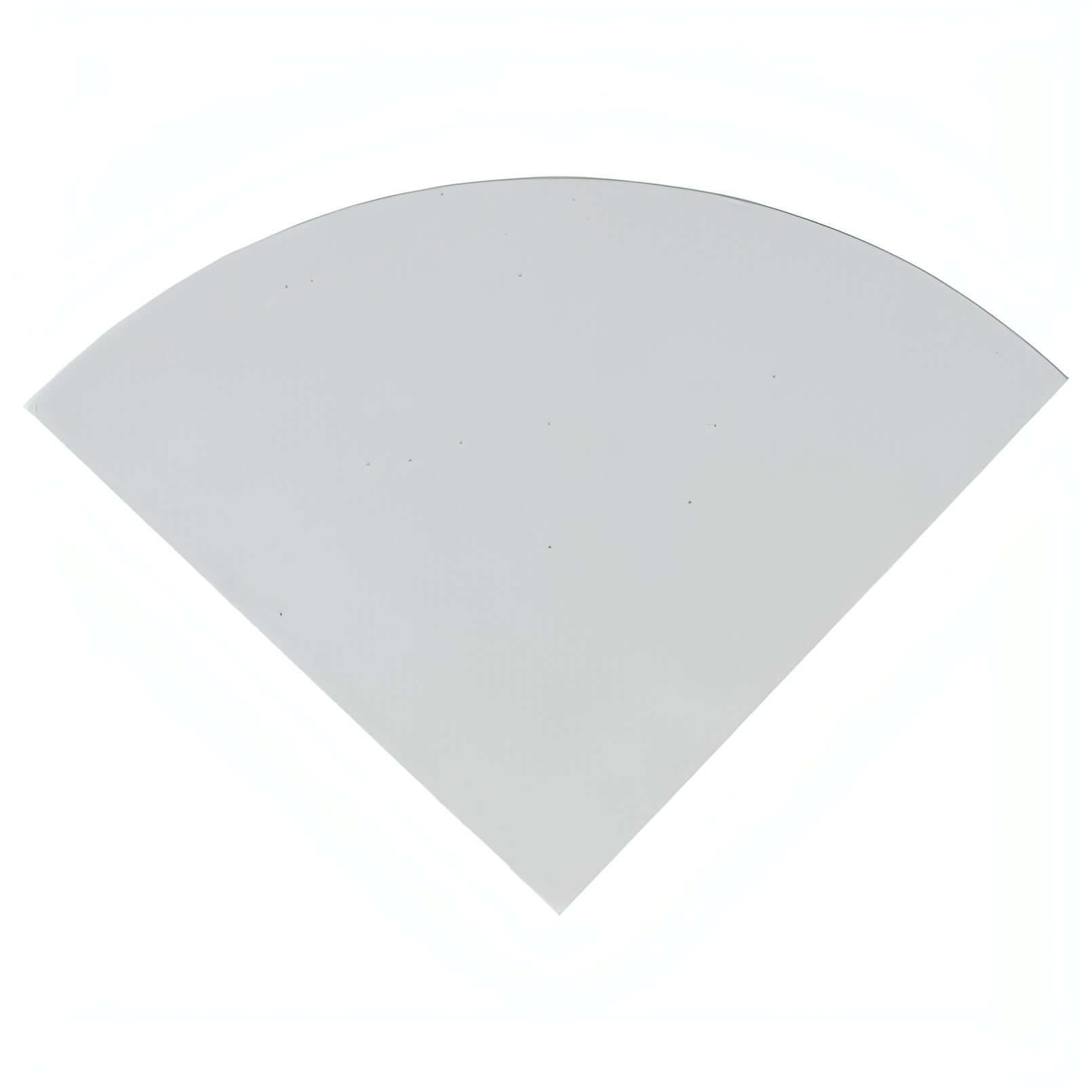 Engineered White Radius Corner Shelf - Hey Tiles