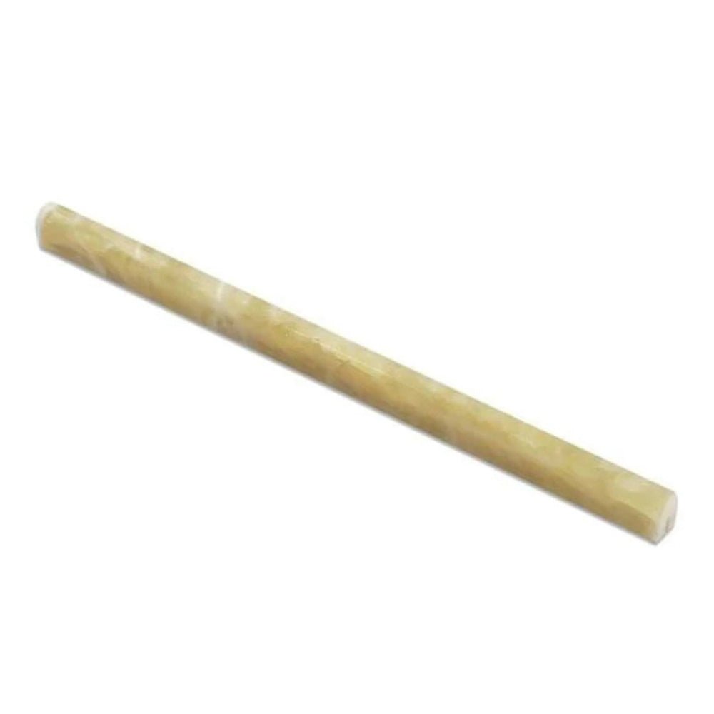 Honey Onyx Molding Pencil Liner 1/2x12 Polished - Hey Tiles