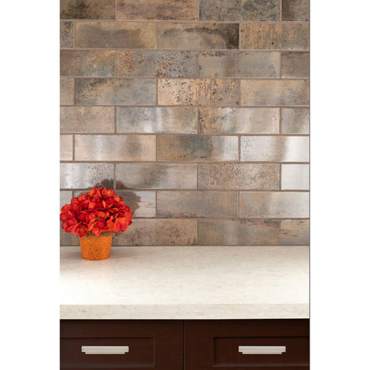 Marza Rust 4X12 Glossy Tile - Hey Tiles