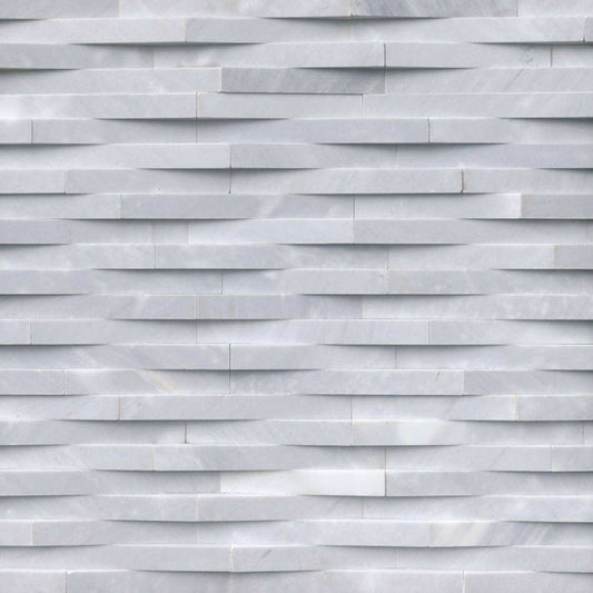 MSI 6x24 Cosmic Gray 3D Wave Stacked Stone - Hey Tiles