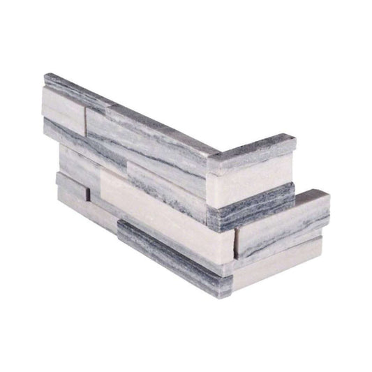 MSI Alaska Gray 3D Honed Corner Piece 6x18 - Hey Tiles