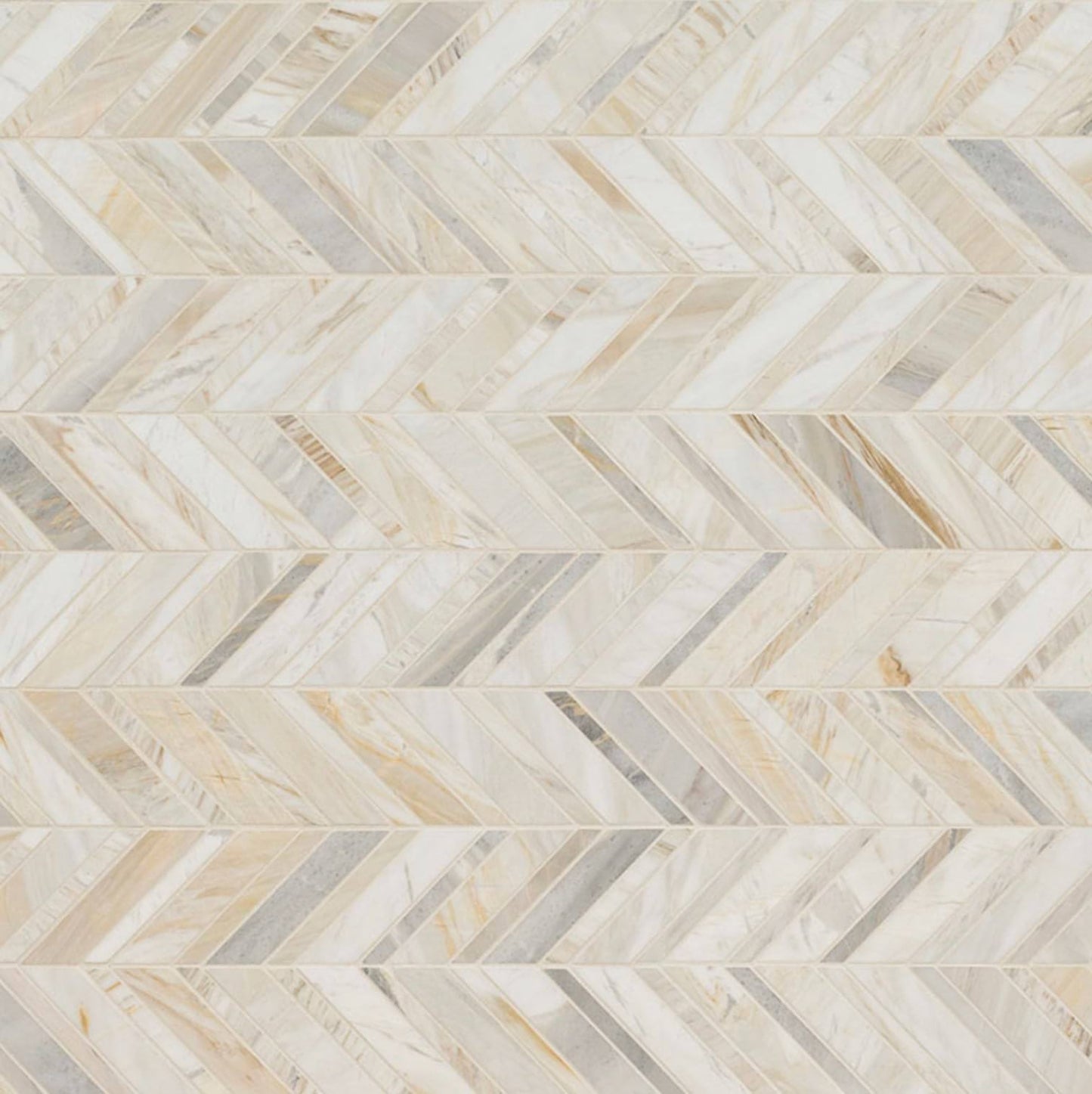 MSI Athena Gold Chevron Pattern Honed 12X12 - Hey Tiles