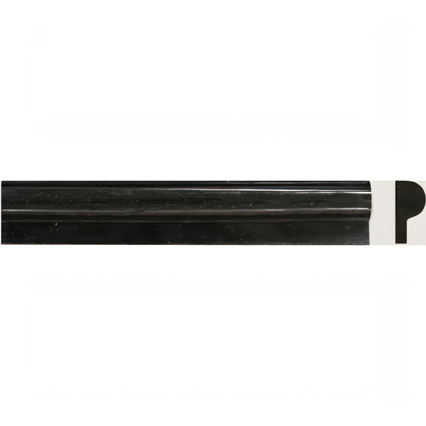 MSI Black Granite Rail Molding 1x2x12 - Hey Tiles