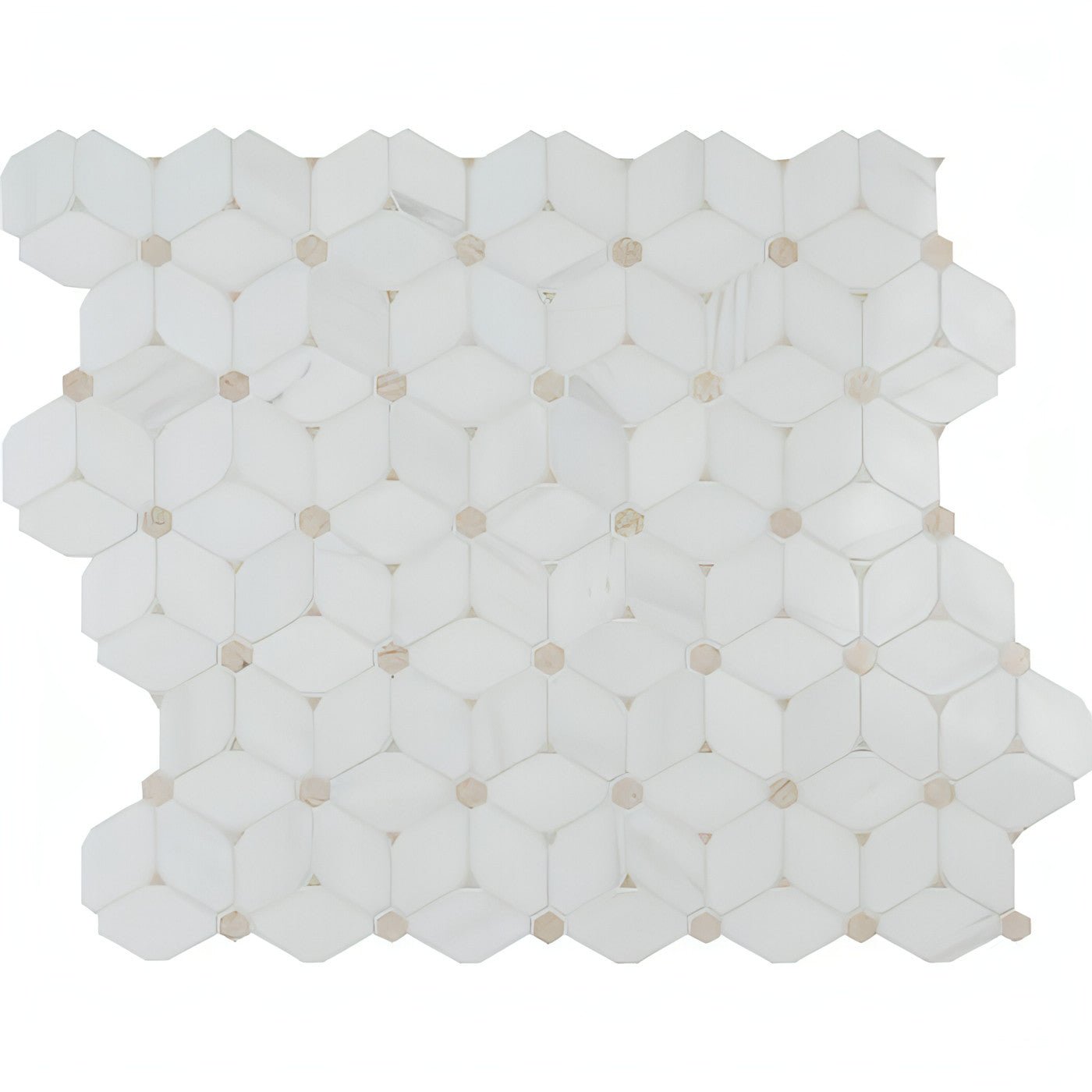 MSI Cecily Pattern Polished Marble Mosaic Tile 10.83" x 12.6" - Hey Tiles