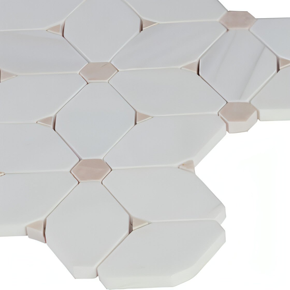 MSI Cecily Pattern Polished Marble Mosaic Tile 10.83" x 12.6" - Hey Tiles