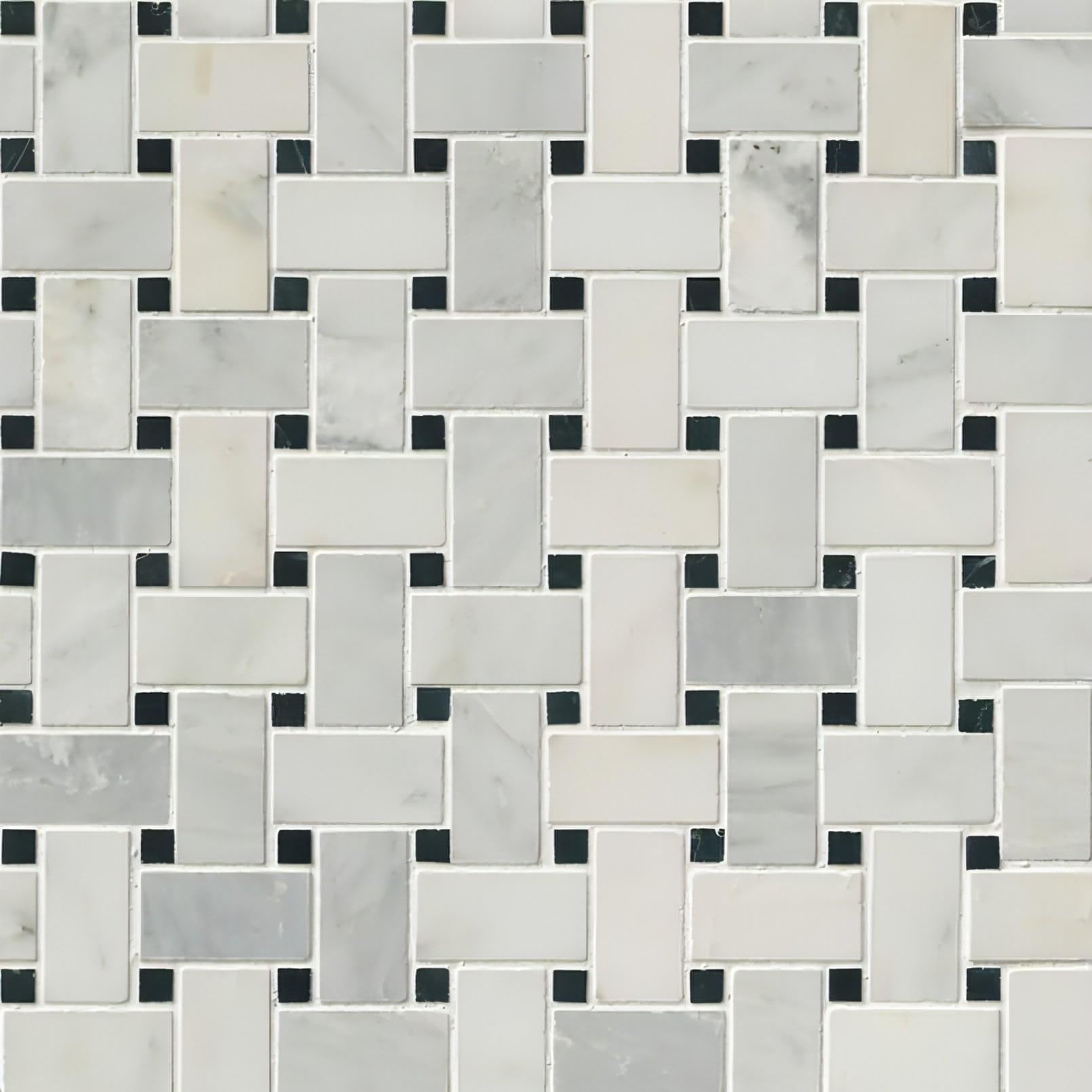 MSI Greecian White Basketweave Mosaic - Hey Tiles