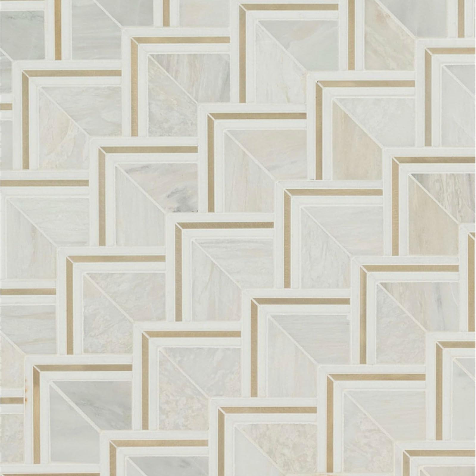 MSI Luxor Kona Gold Pattern Mosaic Tile - Hey Tiles