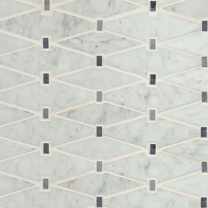 MSI Marbella Diamond Polished Carrara White - Hey Tiles