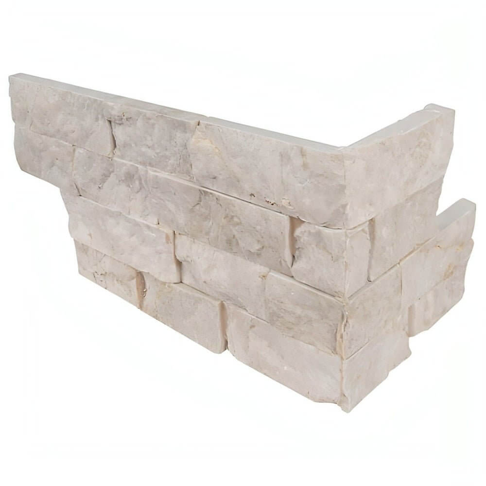 MSI Rockmount Mayra White Limestone Corner Piece 6X18 L - Hey Tiles