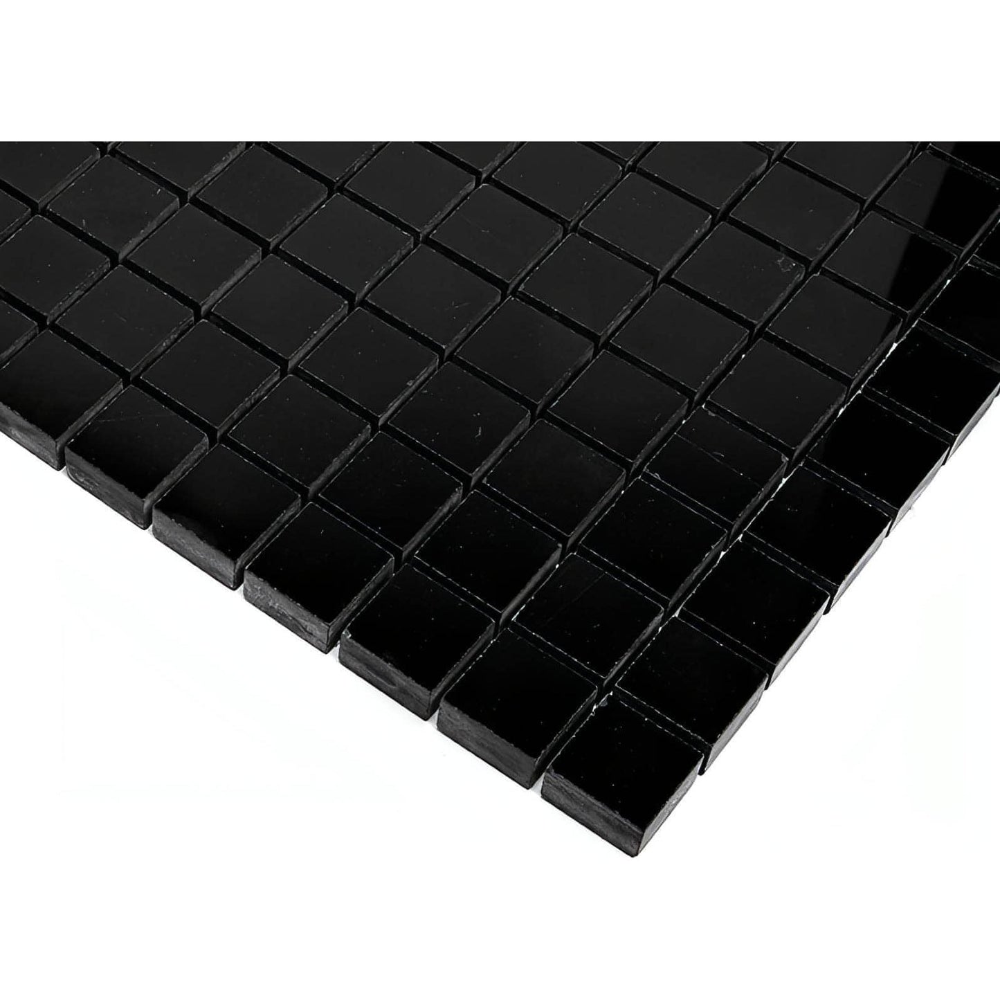 Nero Marquina Marble 1" X 1" Mosaic - Hey Tiles