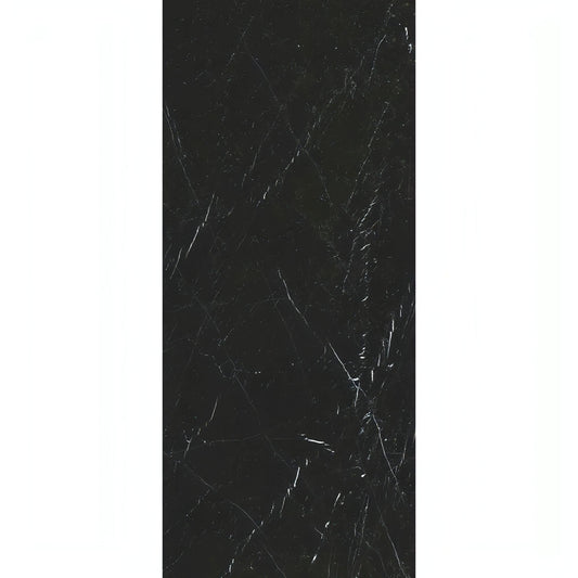 Nero Marquina Marble 12" X 24" Tile, 3/8 - Hey Tiles