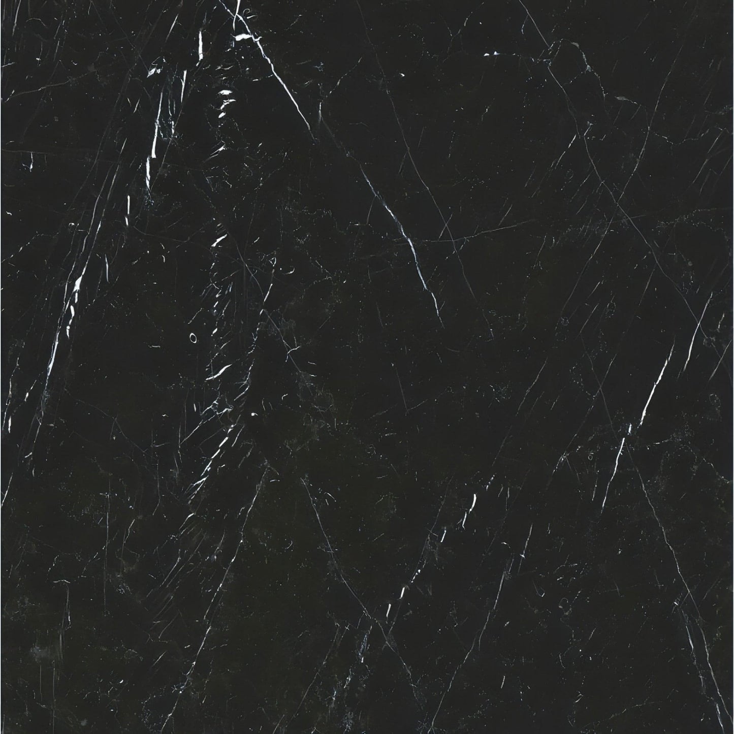 Nero Marquina Marble 18" X 18" Tile - Hey Tiles