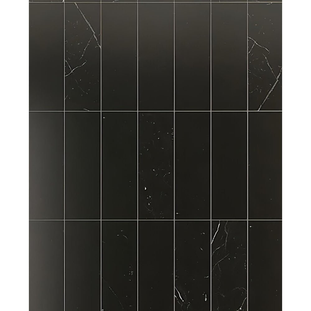 Nero Marquina Marble 4" X 12" - Hey Tiles