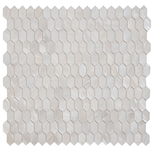 Pearl White Arrow 12 x 12 - Hey Tiles