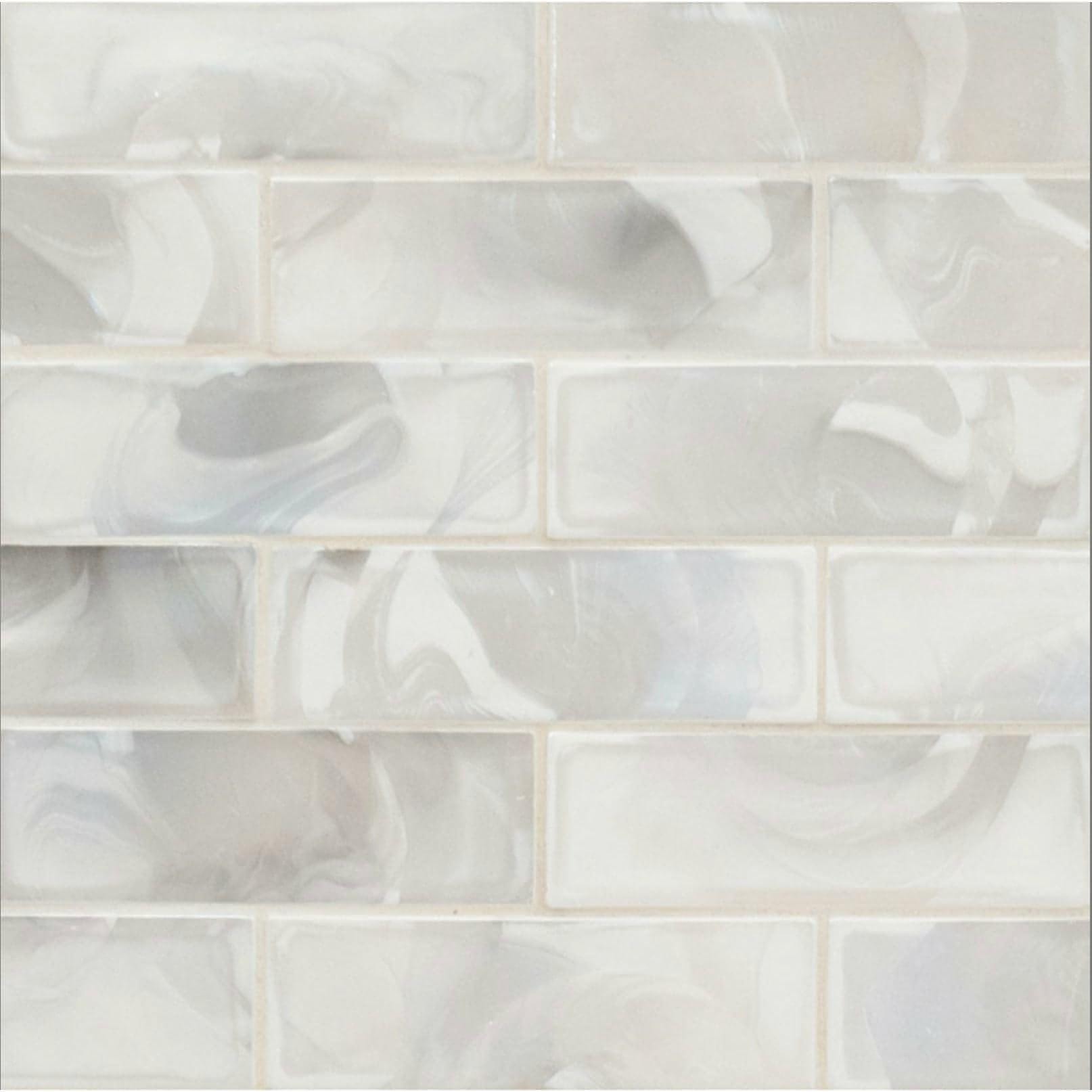 Pearla Subway Tile 2x6 Glass - Hey Tiles