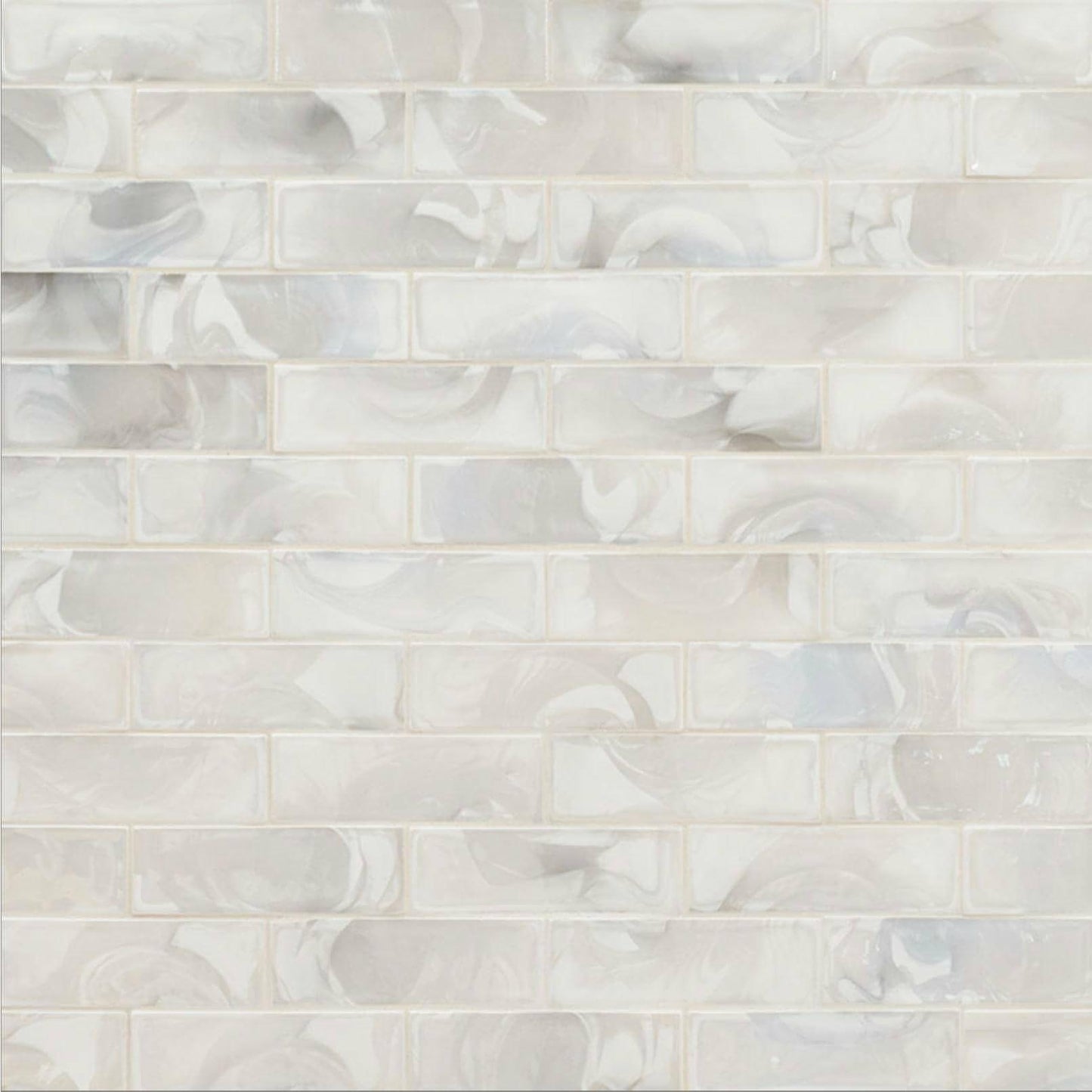 Pearla Subway Tile 2x6 Glass - Hey Tiles