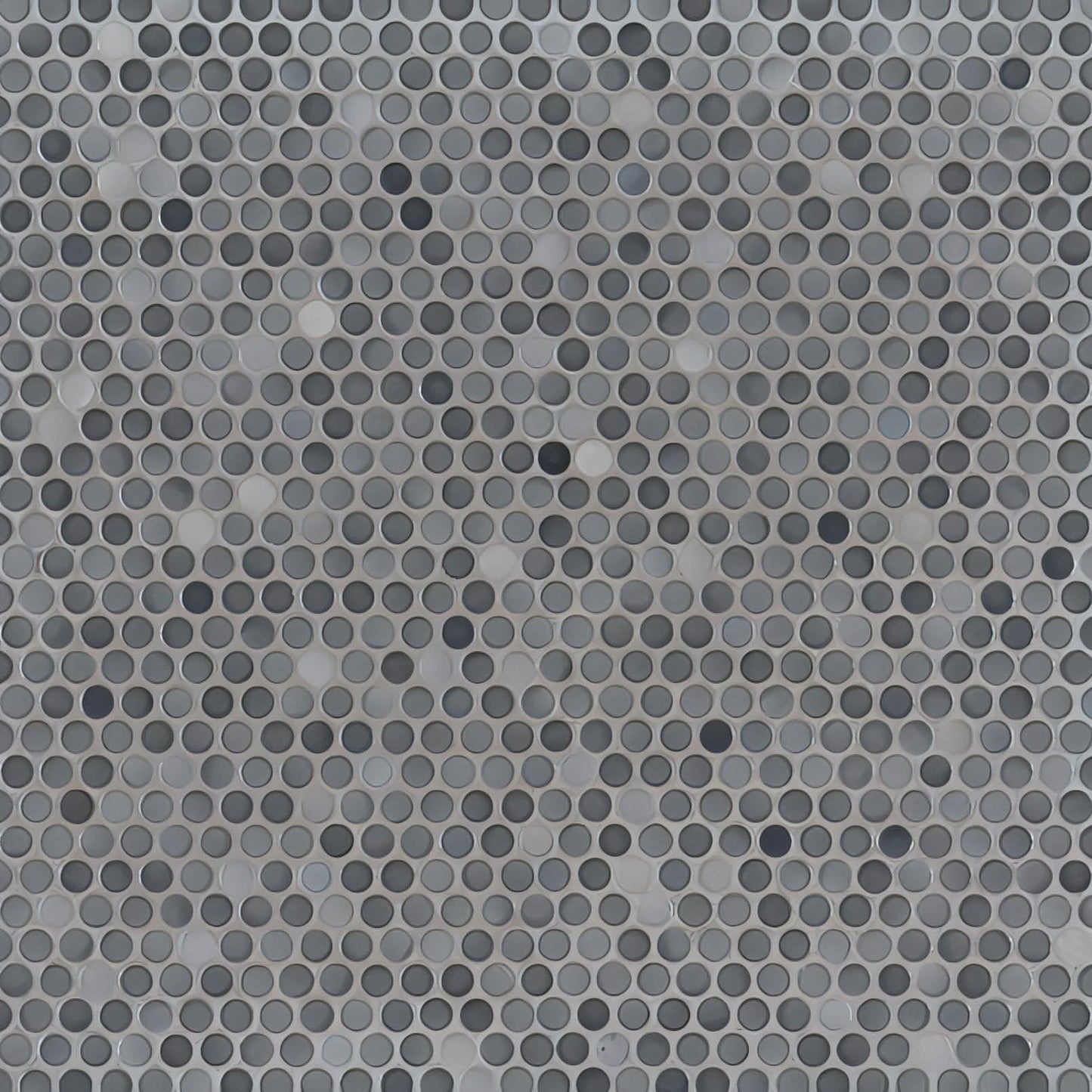 Penny Round Grigio Mix - Hey Tiles